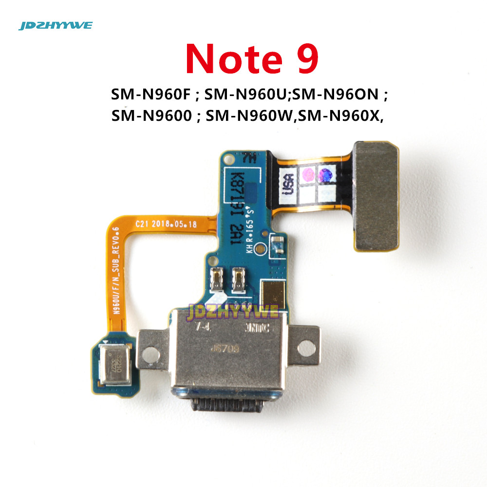 1pcs Note9 USB Charger Sub Board Dock พอร์ตชาร์จ Flex สําหรับ Samsung Galaxy หมายเหตุ 9 N960F N960N 