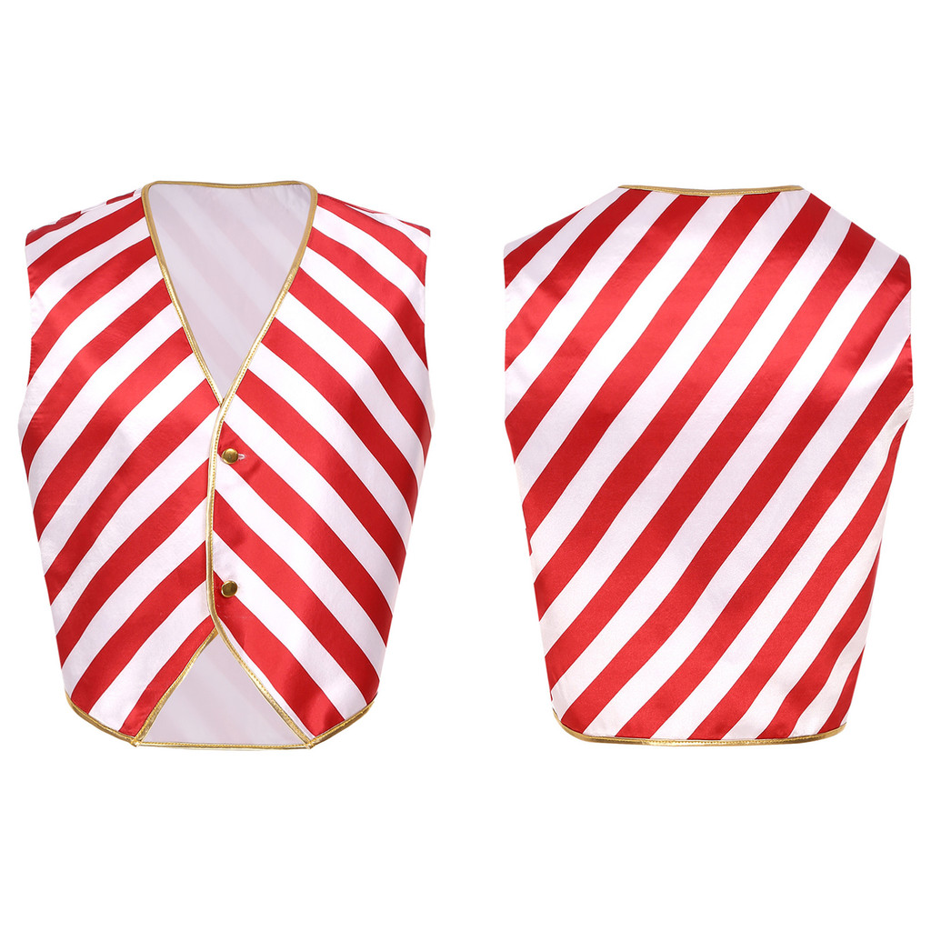 Yeahdor Mens Slim Fit V คอแขนกุดลายพิมพ์เสื้อกั๊ก Santa Claus เครื่องแต่งกาย