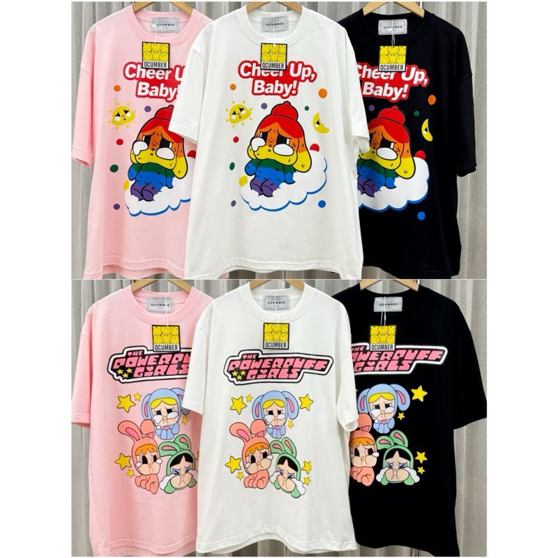 👕 【HOT】 S-5XL ◡̈ เสื้อป้ายQcumber งานรวมป้าย