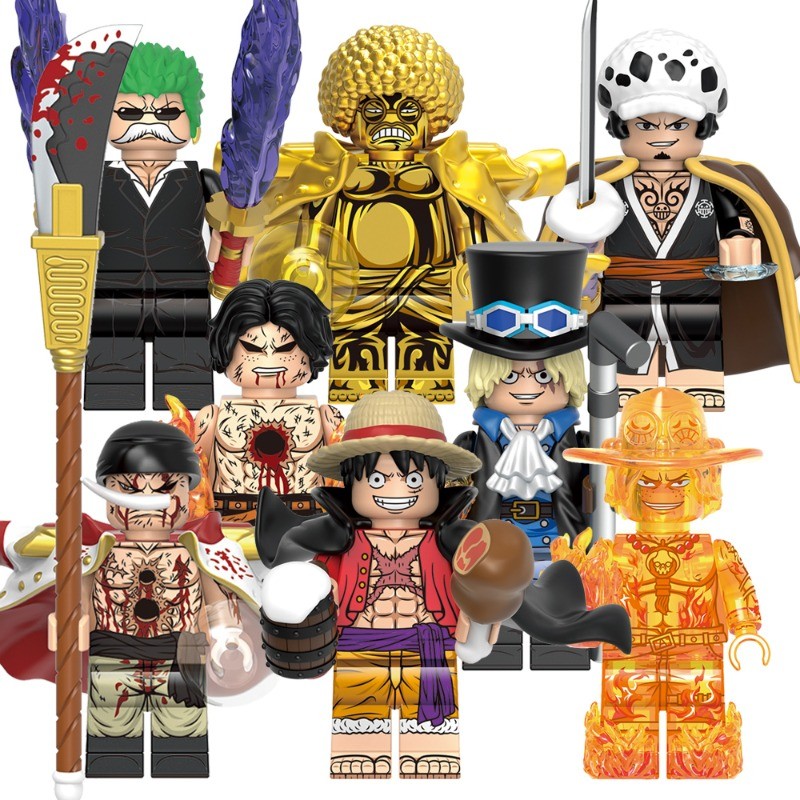 One Piece Marco Portgas D Ace Monkey D Garp Shanks Sakazuki ญี่ปุ่นที่มีชื่อเสียงอะนิเมะ Mini Building Blocks รูปของเล่นเด็กของขวัญ