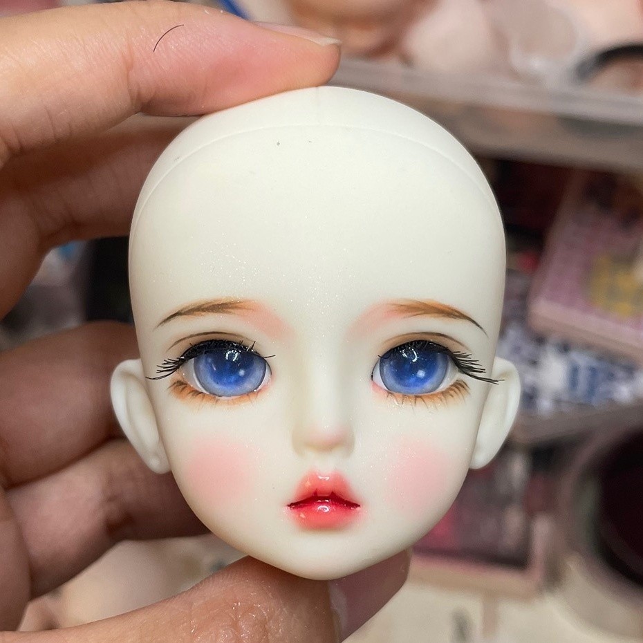 1/6 mjd HEAD Body ตุ๊กตาที่เคลื่อนย้ายได้ข้อต่อเชิงกลเปลี่ยนหัวแต่งหน้าฝึกมือหัวตุ๊กตาบาร์บี้