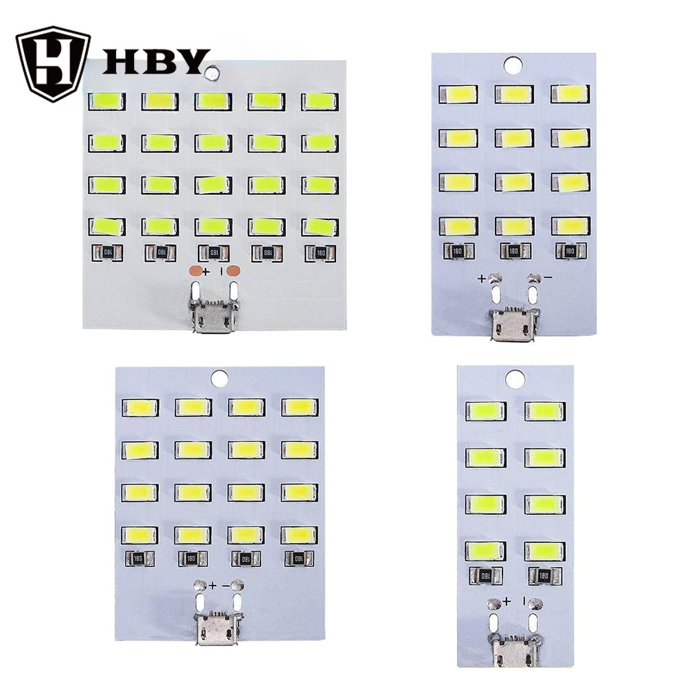 คุณภาพสูง 5730 smd 5V 430mA~470mA สีขาว Mirco USB 5730 แผงไฟ LED USB มือถือไฟฉุกเฉิน night light