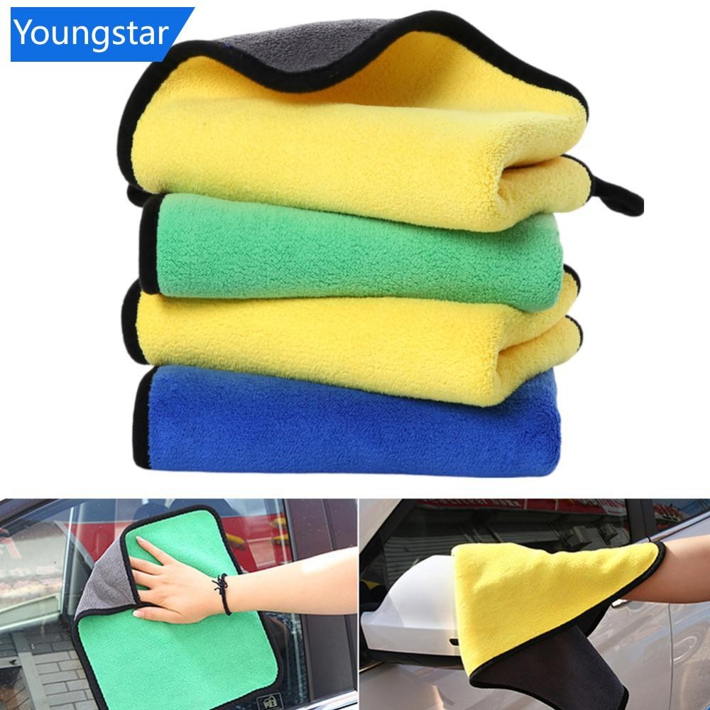 Ys Car Care ผ้าขนหนูไมโครไฟเบอร์ทําความสะอาดผ้าแห้งผ้ารถรายละเอียดผ้าไมโครไฟเบอร์ J4X8