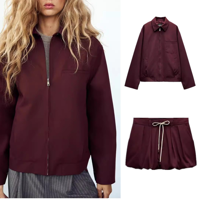 เสื้อแจ็คเก็ตกระเป๋าซิป Zara4341729โคมไฟ กระโปรงมินิ3152514