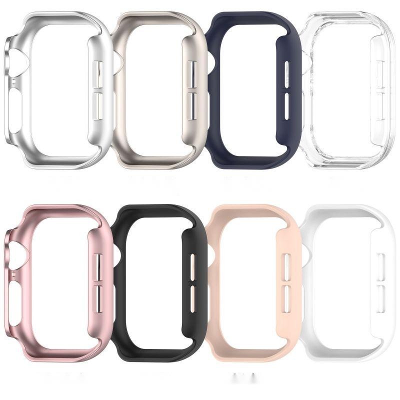 หรูหรา PC Hollow สําหรับ Apple Watch Series 10 42 มม.46 มม.Samrt สายนาฬิกากันชนป้องกัน Anti-Fingerpr