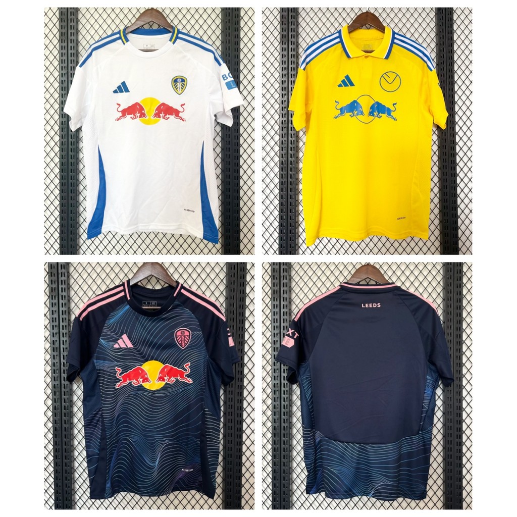 แฟนๆ 24-25 Leeds United Home Away เสื้อฟุตบอลที่สามคุณภาพสูง S-4XL