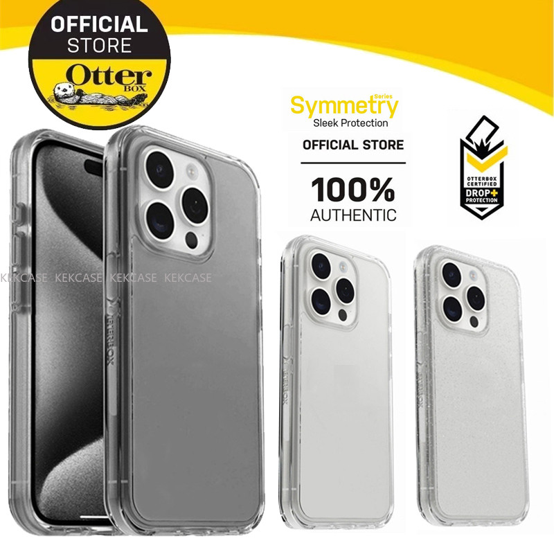 สําหรับ iphone 16 Pro Max otterbox Symmetry Series โปร่งใสกรณี iphone 15 14 Plus 13 Mini 12 11 Promax 16pro Xs Max Xr 7 Plus 16plus 16pro 15plus Otter กล่องกันกระแทกฝาครอบโทรศัพท์