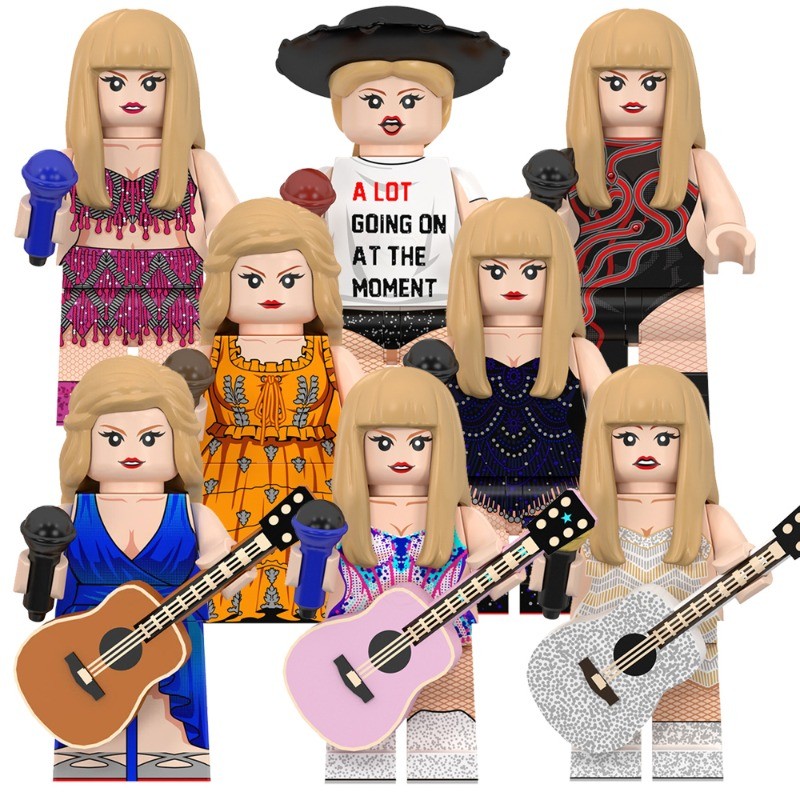 ใหม่ Arroval Super Star Pop นักร้อง Taylor Swift Ed Sheeran Daft Punk Building Blocks ของเล่นรูป