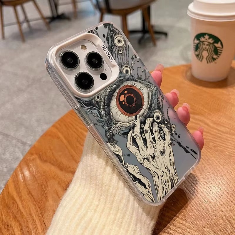 สําหรับ Mi 13T 12T Pro Poco X6 F6 M6 X5 F5 Pro C65 เคสโทรศัพท์ Spooky น่ากลัว Red Eye เลเซอร์สําหรับ Xiaomi Mi 14 13 12 Pro Mi 11 Lite 5G NE Hard อะคริลิคฝาครอบ - รูปที่ 6
