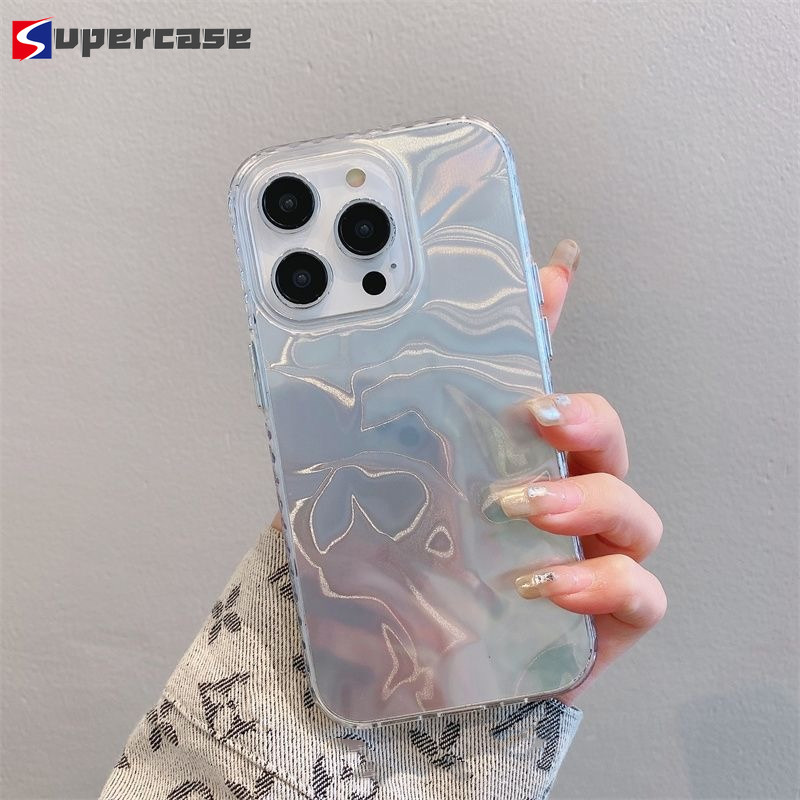 น้ํา Wave Texture Glitter สําหรับ Vivo Y02 Y02A Y02T Y02s Y16 Y56 Y03 Y18 Y18E Y100 IND Y15s Y15A Y15C Y01 Y01A Y200 Y200 Y200 Y200E ระลอกเลียนแบบเคสโทรศัพท์โปร่งใส