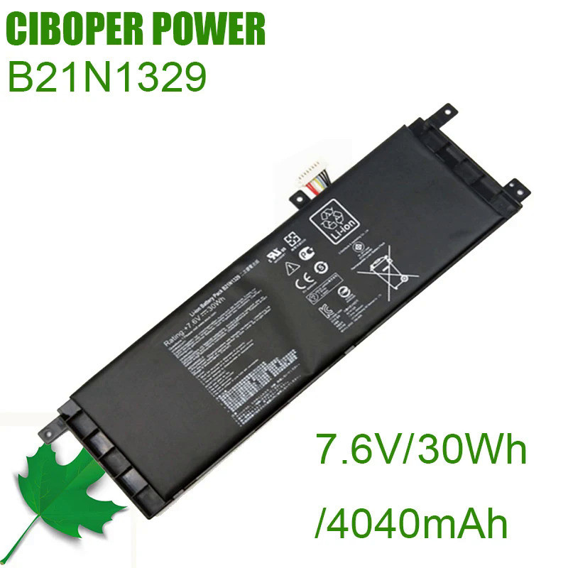 CP Laptop Battery B21N1329 7.6V/30Wh For D553M F453 F453MA F553M P553 P553MA X453 X453MA X553 X553M 