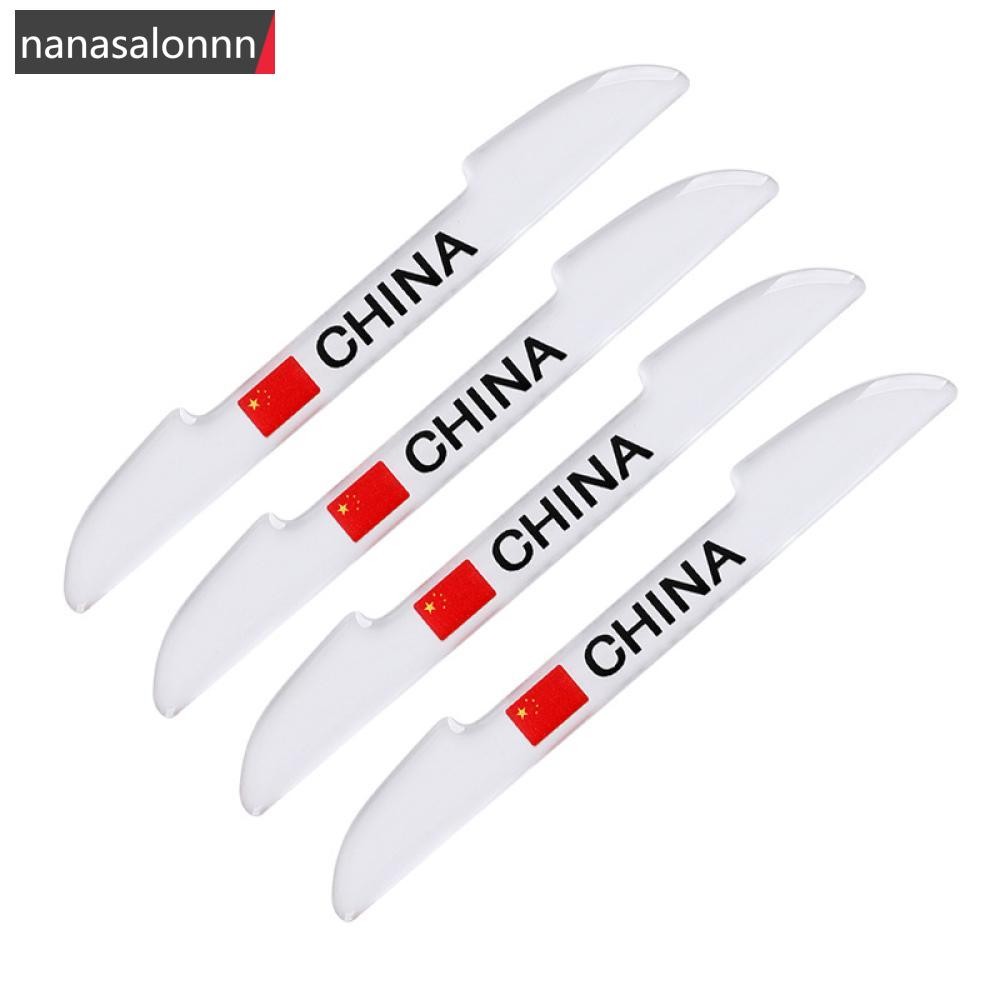 Nanasn| 4pcs Toyota รถขอบประตู Protector ประตูยาง Handle Anti Scratch Protector สติกเกอร์ฟิล์มสําหรั