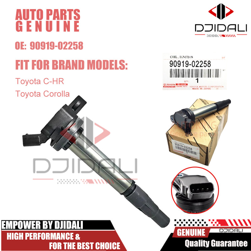 คอยล์จุดระเบิด 90919-02258 สําหรับ TOYOTA C-HR 2017-2019 Corolla 2009-2019 1.8L AURIS 2007-2012 AVEENSIS 2008-2018