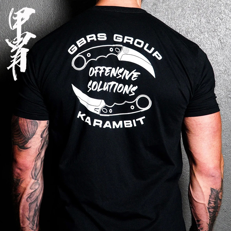 ฤดูร้อนผลิตภัณฑ์ใหม่ gbds ธีมการรักษาความปลอดภัยมีดพิมพ์เสื้อยืดผ้าฝ้าย100% คนที่ยาก ทหารแฟนเสื้อแขนสั้น 0917