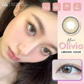 คอนแทคเลนส์❤️Size : S❤️รุ่น Mini Olivia (Kittykawaii) สี : Light brown / Brown / Green
