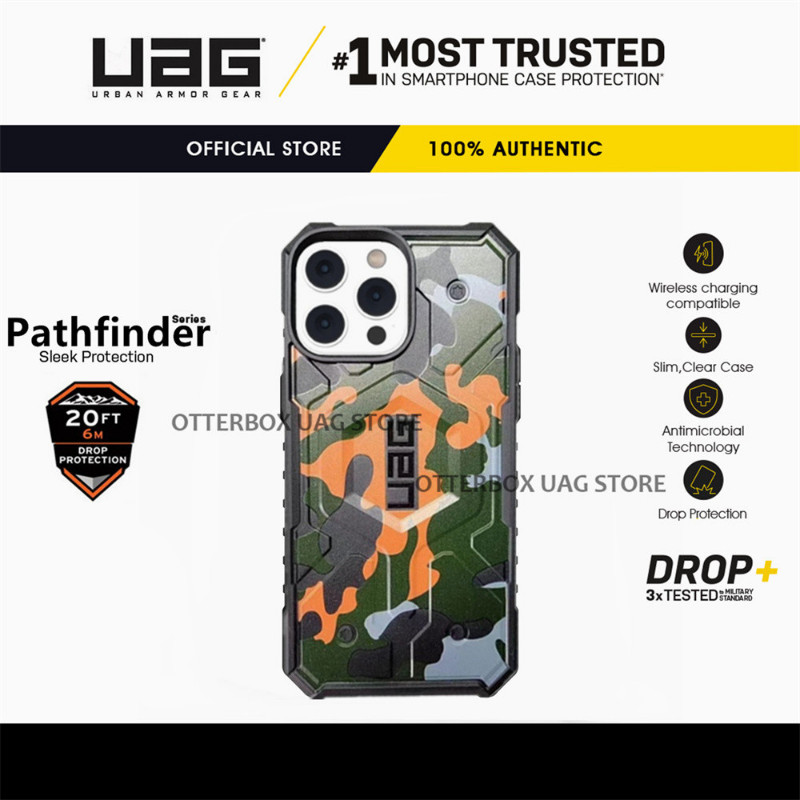 Uag IPhone 16 Pro Max / 16 Pro / 16 Plus / 16 Case 15 14 13 12 Cover Pathfinder Camouflage Light ทนทาน Anti-fall เคสโทรศัพท์แม่เหล็ก - รูปที่ 3