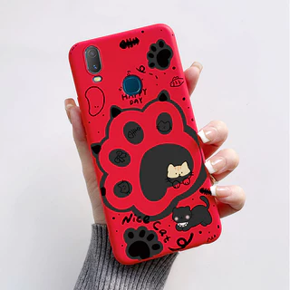 สําหรับvivo Y11 2019 Y12 Y15 Y17 1904 เคสโทรศัพท์TPUซิลิโคนสวยผีเสื้อทาสีปลอกสําหรับVivo Y11 1906 Softกันชน