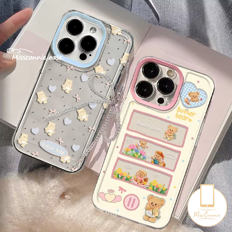 สําหรับvivo Y28 Y15 Y35 Y16 Y21s Y03 Y17s Y17 Y12s Y36 Y27s Y38 Y12i Y18 V30 Y30 Y11 Y02 Y91 Y20s Y31 Y27 Y20 Y21 Y20 Y21 Y22 Y21 Y20 V29 V9Cกรณีหมีเนยน่ารัก
