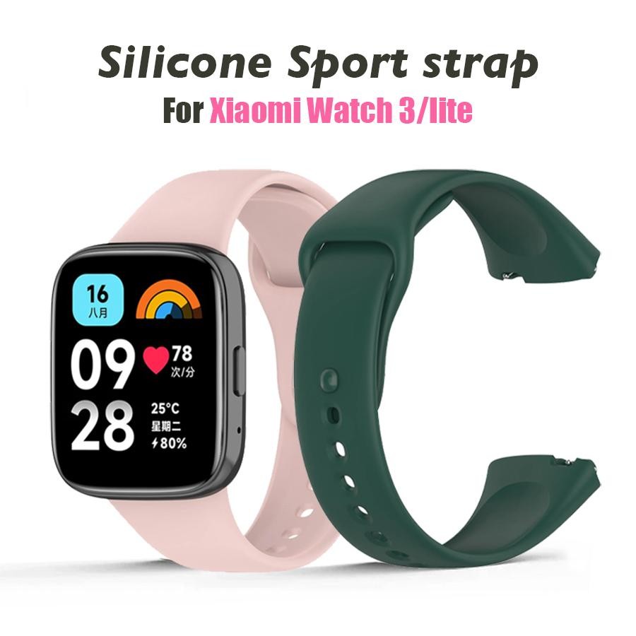 ห่วงซิลิโคนสําหรับ Xiaomi Redmi Watch 3 SmartWatch สายรัดข้อมือสร้อยข้อมือสําหรับ Xiaomi Redmi Watch3 Active Lite สายนาฬิกา
