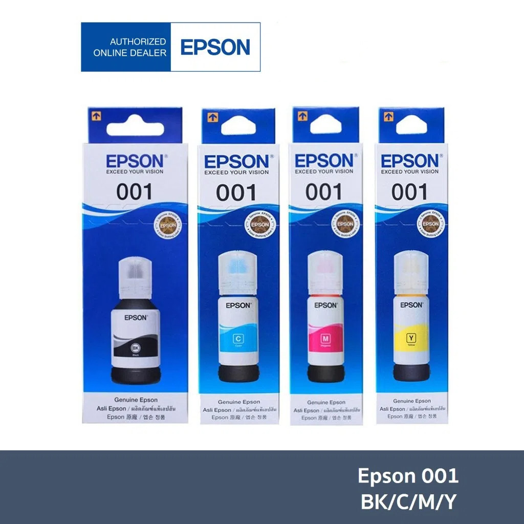 [หมึกพิมพ์] Epson 001 BK/C/M/Y เลือกสี