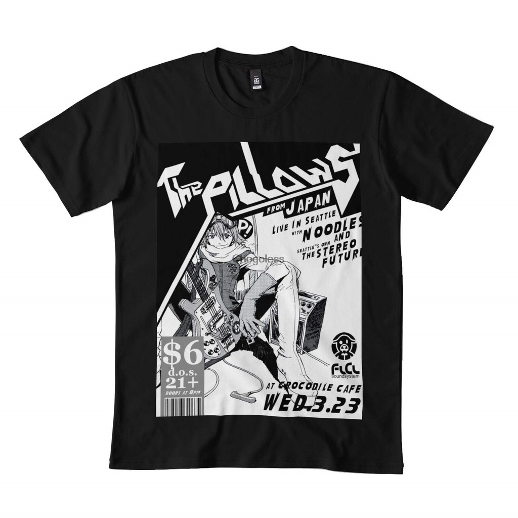 FLCL เสื้อยืด The Pillows Live DMN bl Black