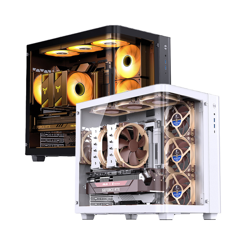 CASE (เคส) JONSBO TK-3 Black 4FAN ARGB รองรับ ATX Support BTF MB