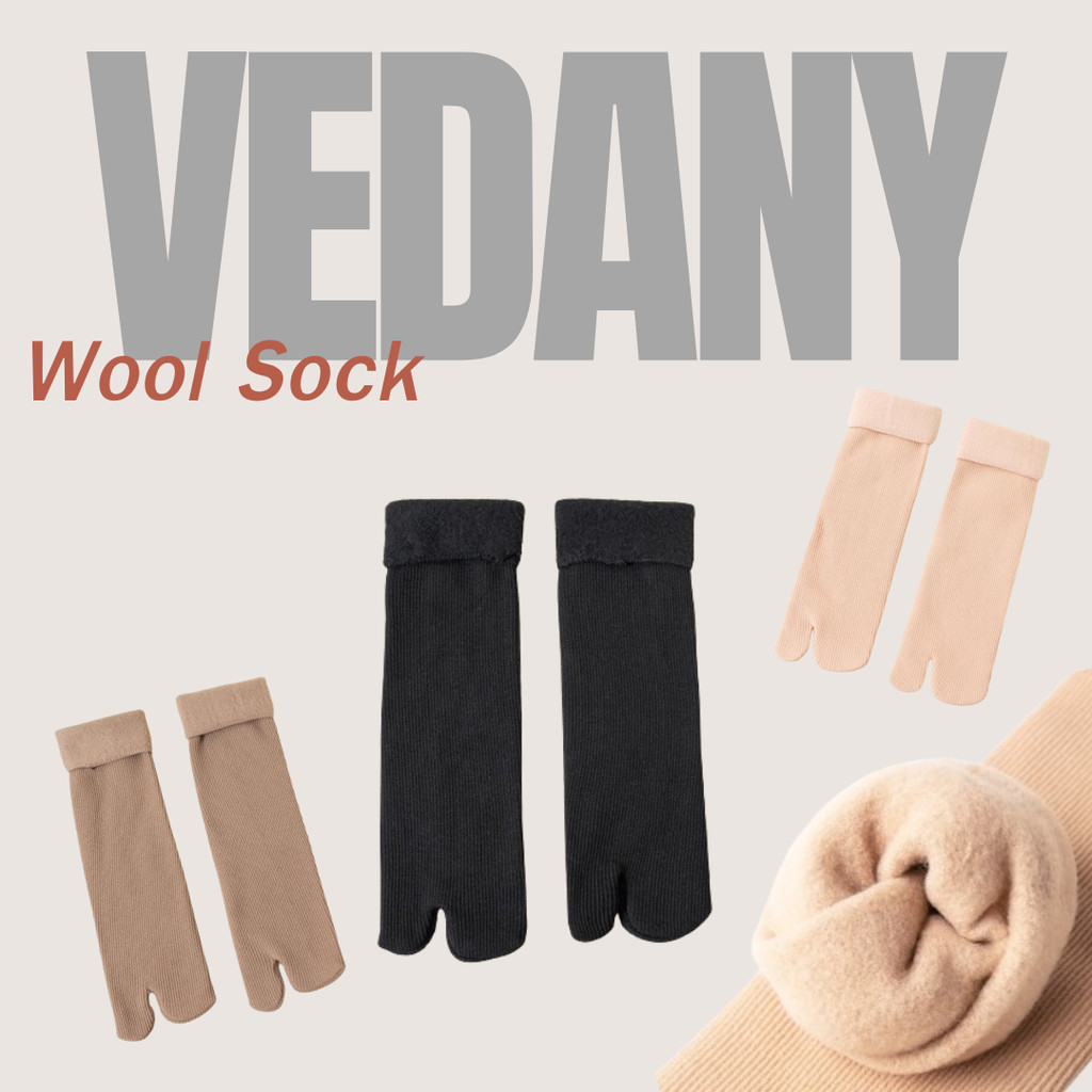 ถุงเท้ากันหนาวติดลบขนวูล แบบแยกนิ้วเท้า Wool * ลุยหิมะสวยๆ ไม่หนาเกินไป VDN-Socks 360