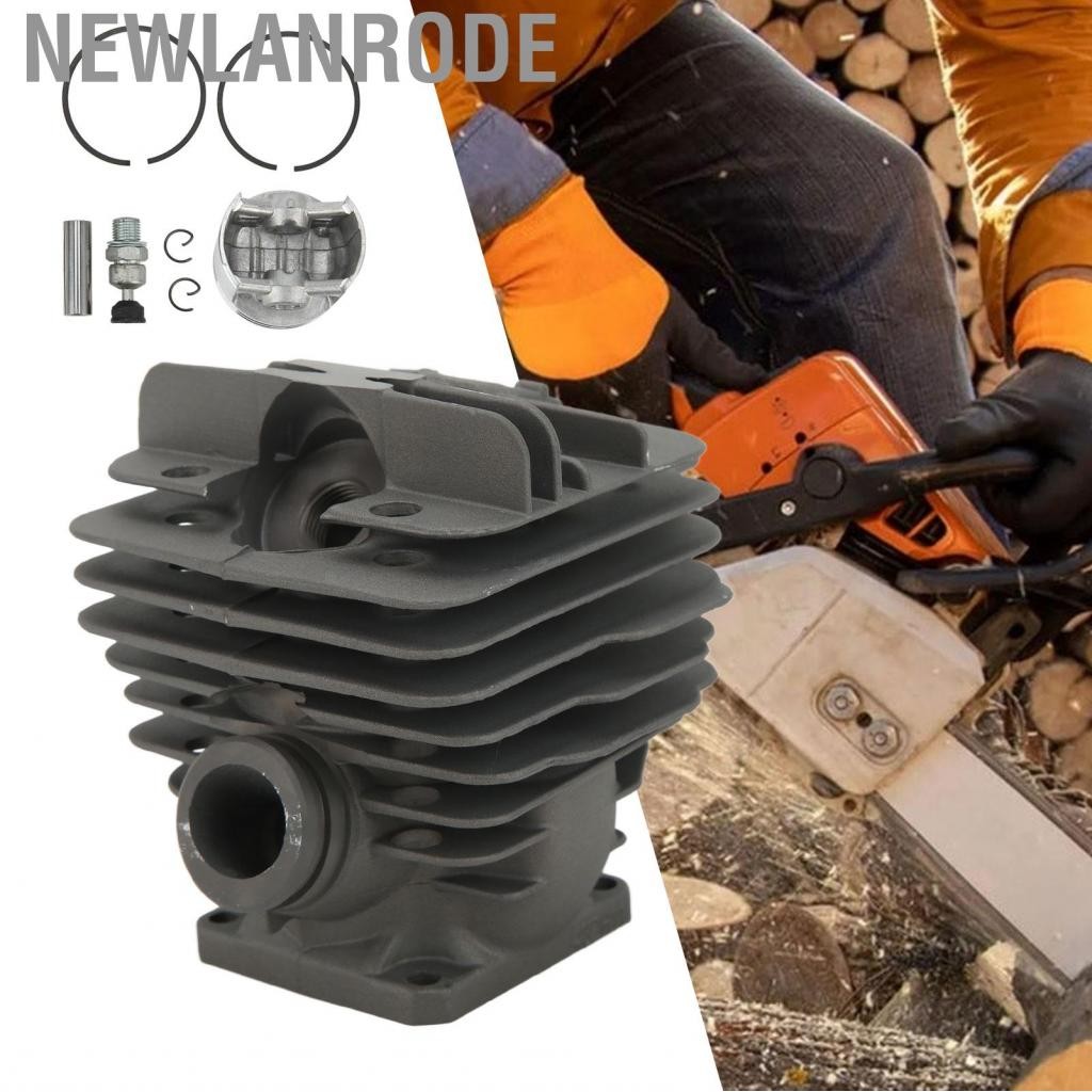 Newlanrode 1125 020 1206 ชุดลูกสูบกระบอกสูบ Strong Power 48mm Chainsaw ปะเก็นอลูมิเนียมกระจายความร้อ