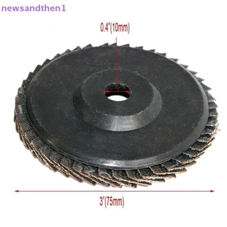 Newsandthen1 Flat Flap Discs 75 มม.3 นิ้วแผ่นขัด 80 กรวดบดล้อใบมีดไม้