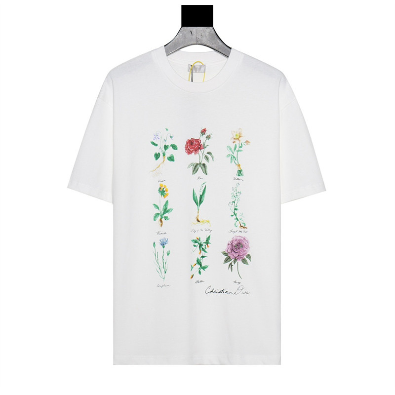 อินเทรนด์แฟชั่นตัวอย่างภาพประกอบผ้าฝ้ายแขนสั้นเสื้อยืด