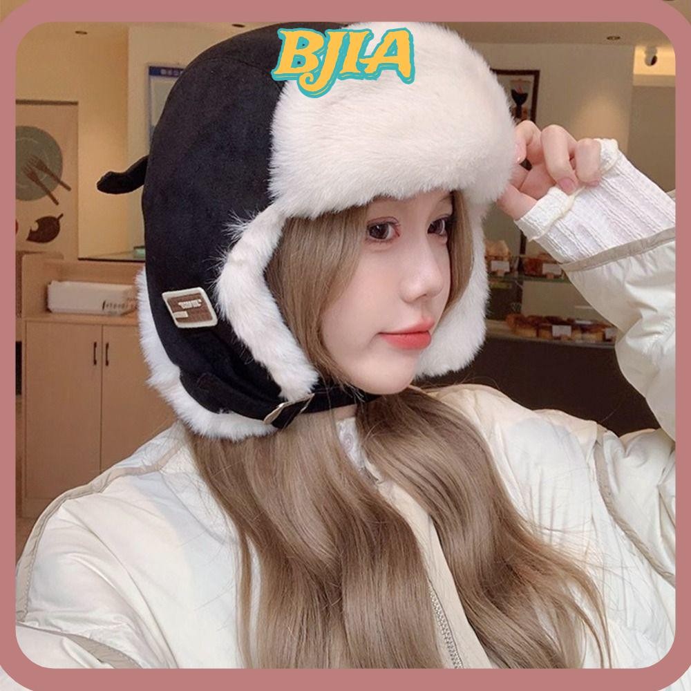 หมวกบอมเบอร์ บีเจ, หมวกฤดูหนาวหนากันลม, กลางแจ้งตุ๊กตาอบอุ่นสกีหมวกรัสเซียสําหรับผู้ชายผู้หญิง