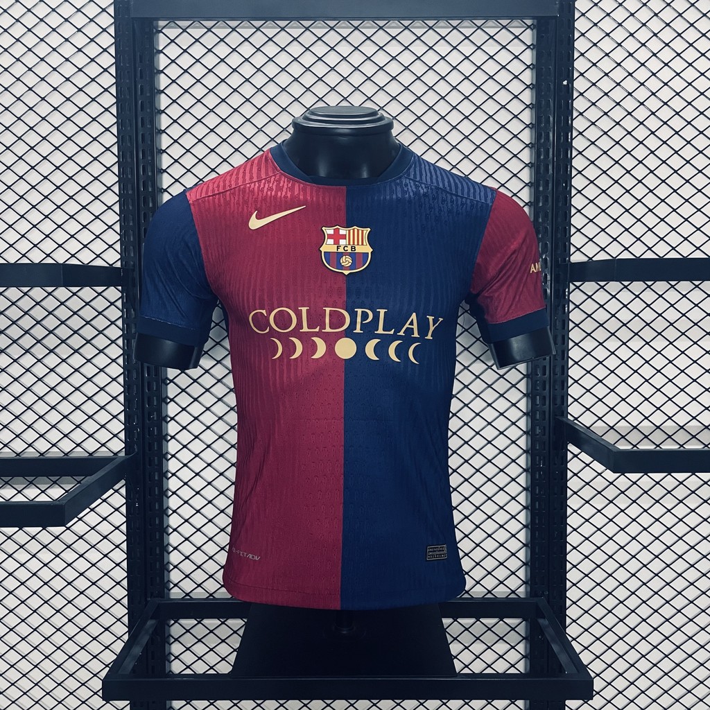 Player Edition 2425 เสื้อแบรนด์ร่วม Barcelona เสื้อฟุตบอลคุณภาพสูงS-2XL