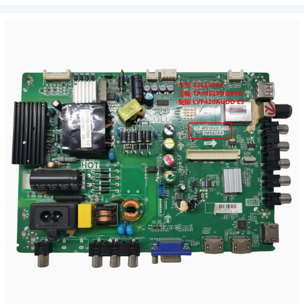 โตชิบา (TOSHIBA) 42l1305c เมนบอร์ด tp. ms18vg.p78 3ms82ax หน้าจอ lvf420audd E3
