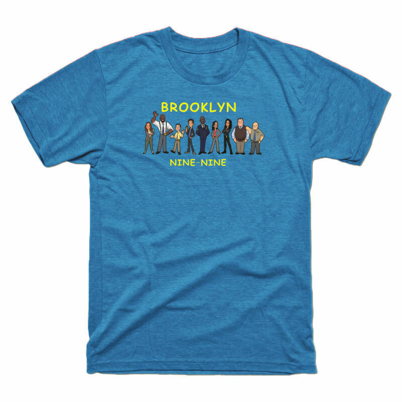- เสื้อยืด Precinct Brooklyn Cotton Tv Sleeve Mens Show 99Th Short T-Shirt