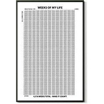 ศิลปะความละเอียดสูง Wall Art สัปดาห์ชีวิตของฉัน 4000 ชีวิตสร้างแรงบันดาลใจสัปดาห์ปฏิทินโปสเตอร์ตกแต่