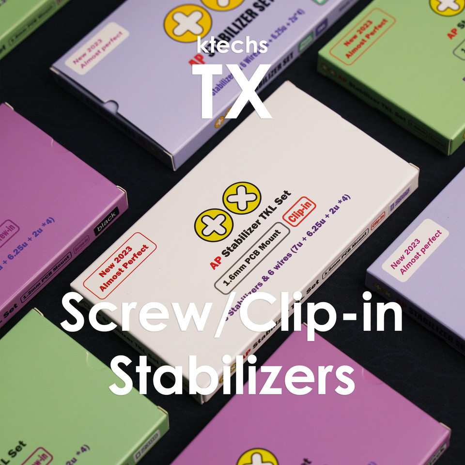 [ktechs] TX AP PCB Stabiliser Stabilizer สําหรับคลิปคีย์บอร์ดแบบกลไกแบบกําหนดเองสําหรับสกรูใน