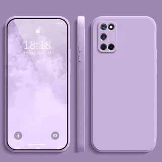 เคส OPPO A92 A52 สีทึบ OPPO A92 A52 เคสซิลิโคนป้องกันการตกสีธรรมดาเรียบง่าย YT