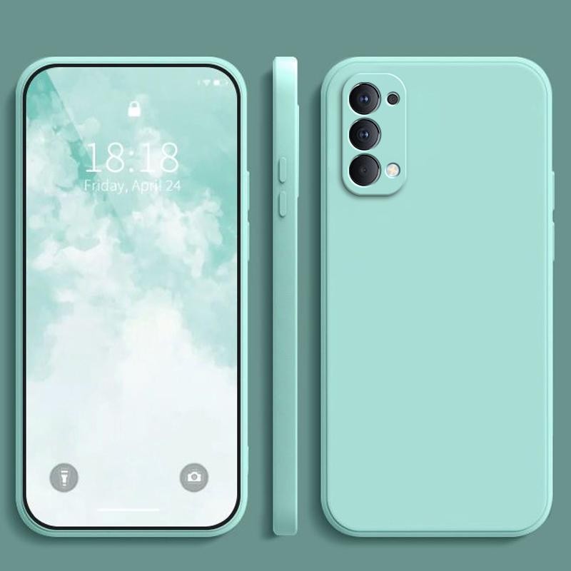 เคส OPPO Reno5 สีทึบ OPPO Reno 5 เคสซิลิโคนป้องกันการตกสีธรรมดาเรียบง่าย YT ราคา ถูกที่สุด ดีลบีเคเค แกลเลอรีภาพที่ 9
