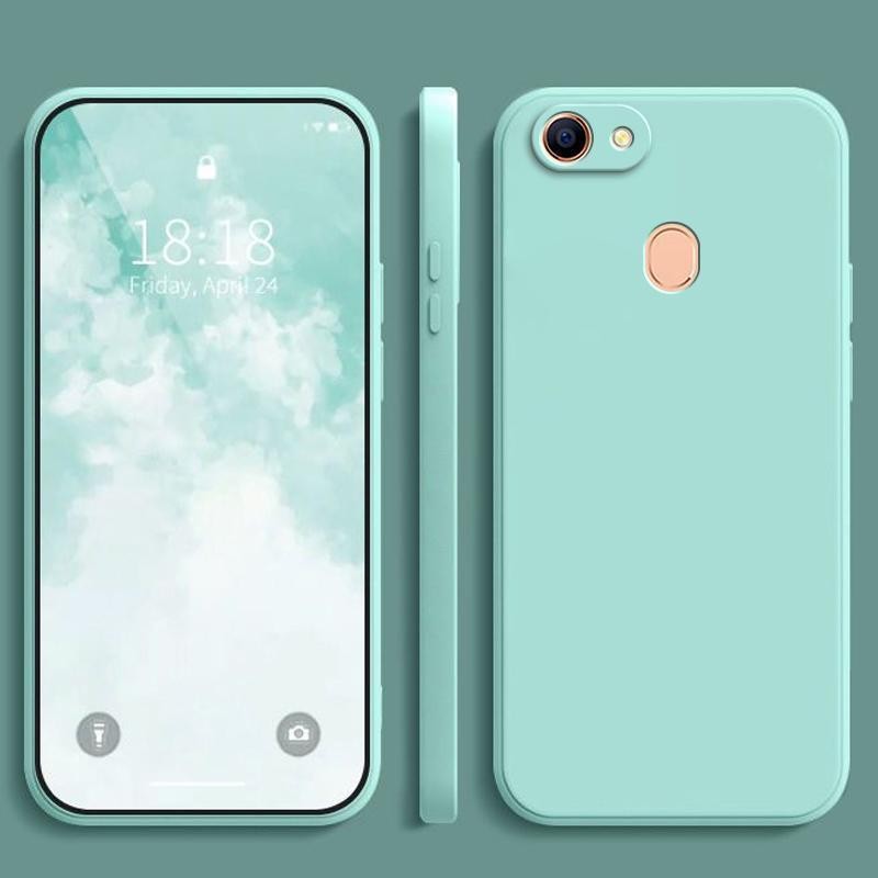 เคส OPPO F5 สีทึบ OPPO F5 เคสซิลิโคนป้องกันการตกสีธรรมดาเรียบง่าย YT - รูปที่ 7