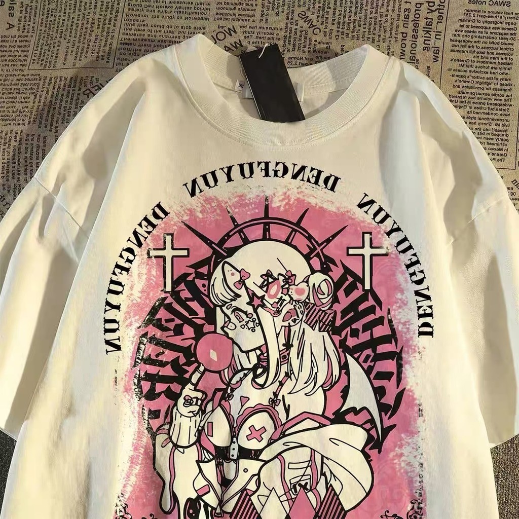 (จัดส่งตลอด 24 ชั่วโมง)Woo Right t shirt เสื้อยืดวินเทจผู้ชาย Oversize เสื้อผ้าแฟชั่นวัยรุ่น แขนสั้นคอกลมทรงใหญ่ ฮิปฮอป3