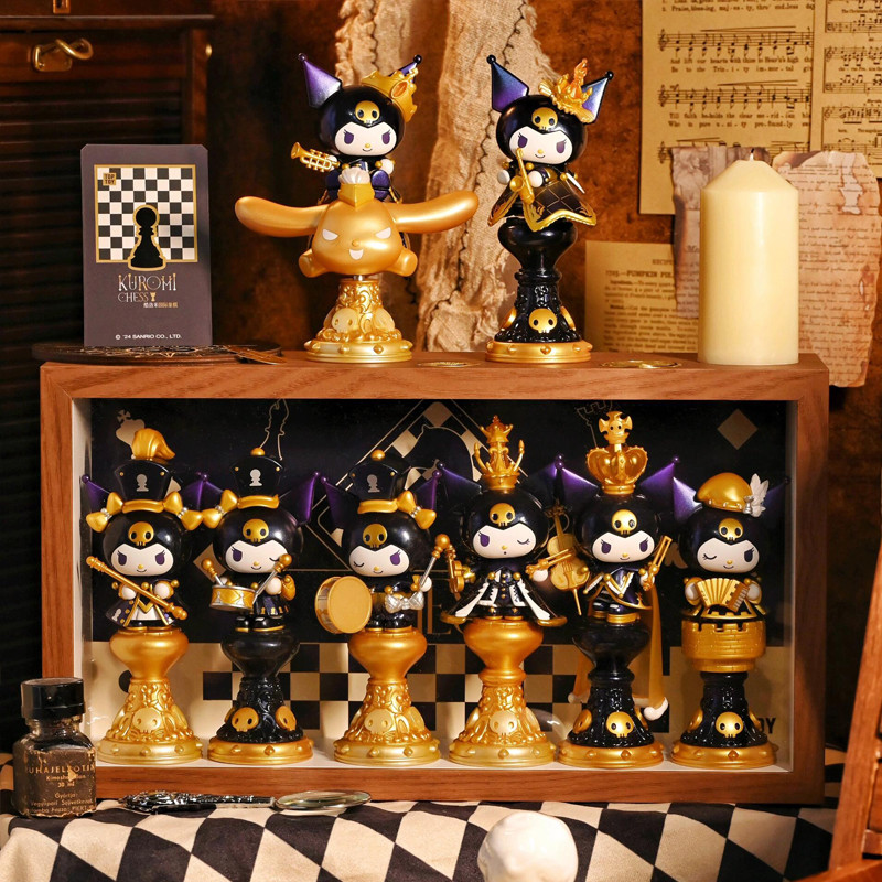 [คลังสินค้าพร้อม] Toptoy Sanrio Kuromi Chess Series รูปตกแต่งสาวของขวัญ