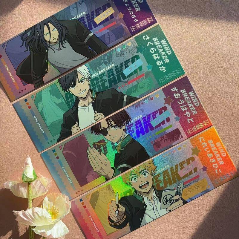 2024 อะนิเมะ WIND BREAKER การ์ด Haruka Sakura Akihiko Nirei Kyoutaru Sugishita Hayato Suou การ์ดของเ
