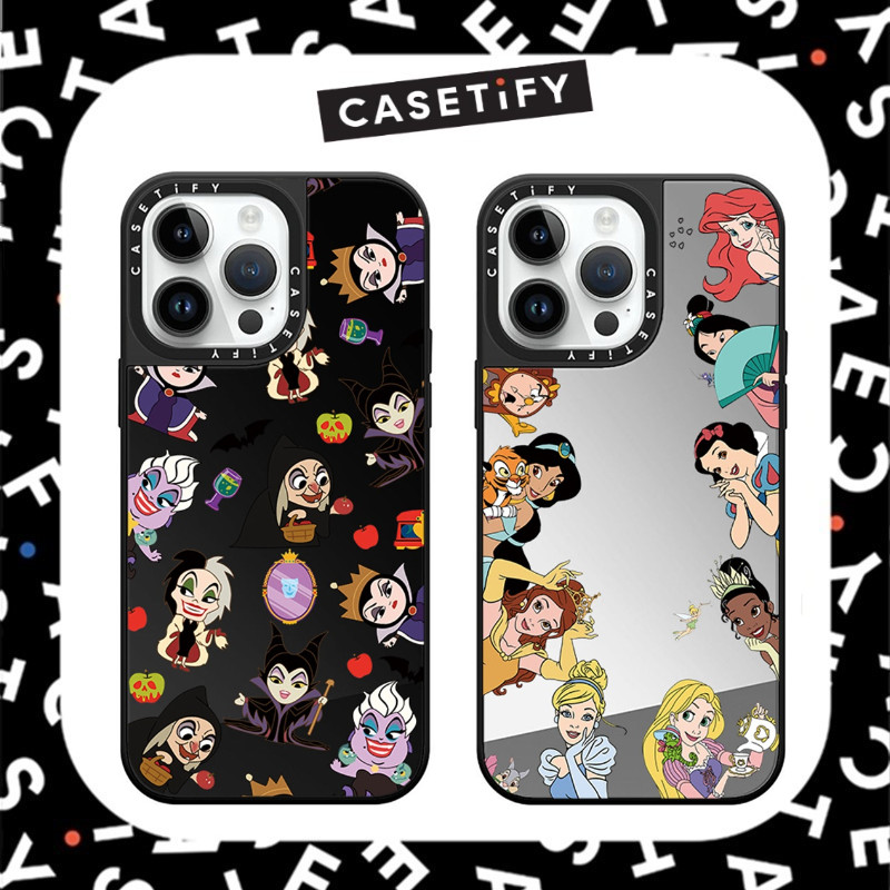 MirrorกรณีCASETIFY Impactเคสโทรศัพท์กันกระแทกสําหรับiphone 16ProMax 16Pro 16 14 13 12 15 Pro Maxการ์ตูนพิมพ์ด้านข้างรูปแบบเคสโทรศัพท์