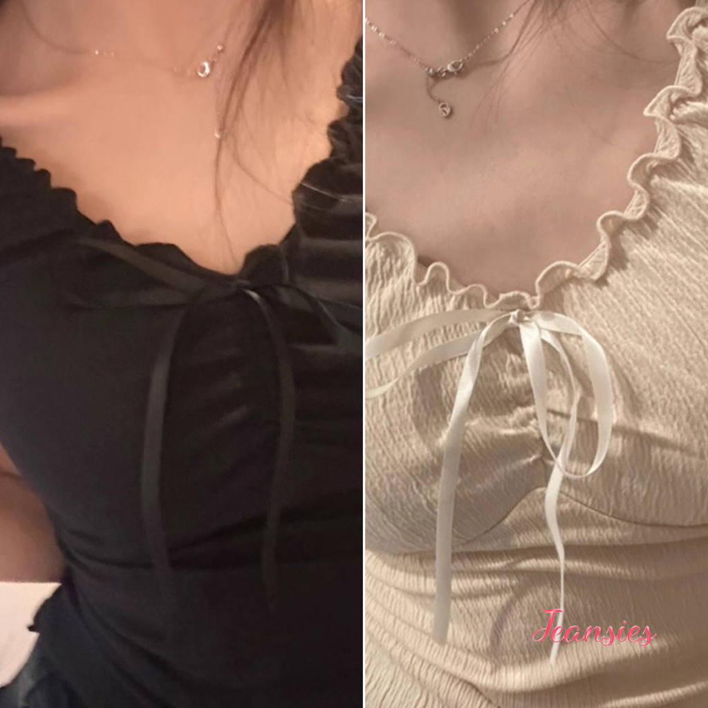 เสื้อเบสิกสายเดี่ยวกระชับสุดเก๋