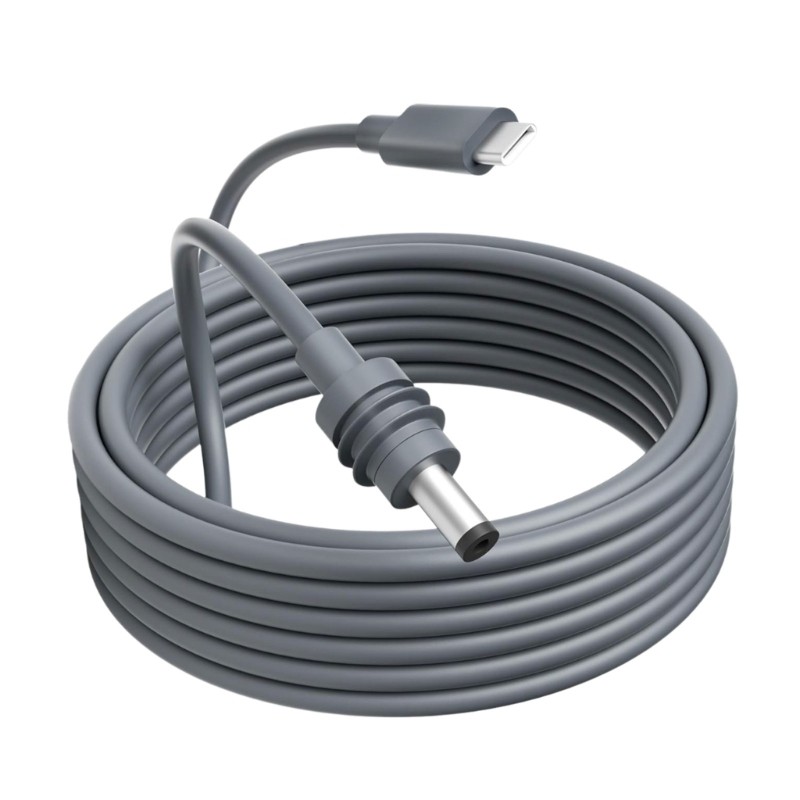 WU Ruggets สายชาร์จ USB C ถึง DCs พร้อมกันน้ําสําหรับ Powerbank ขนาดเล็ก