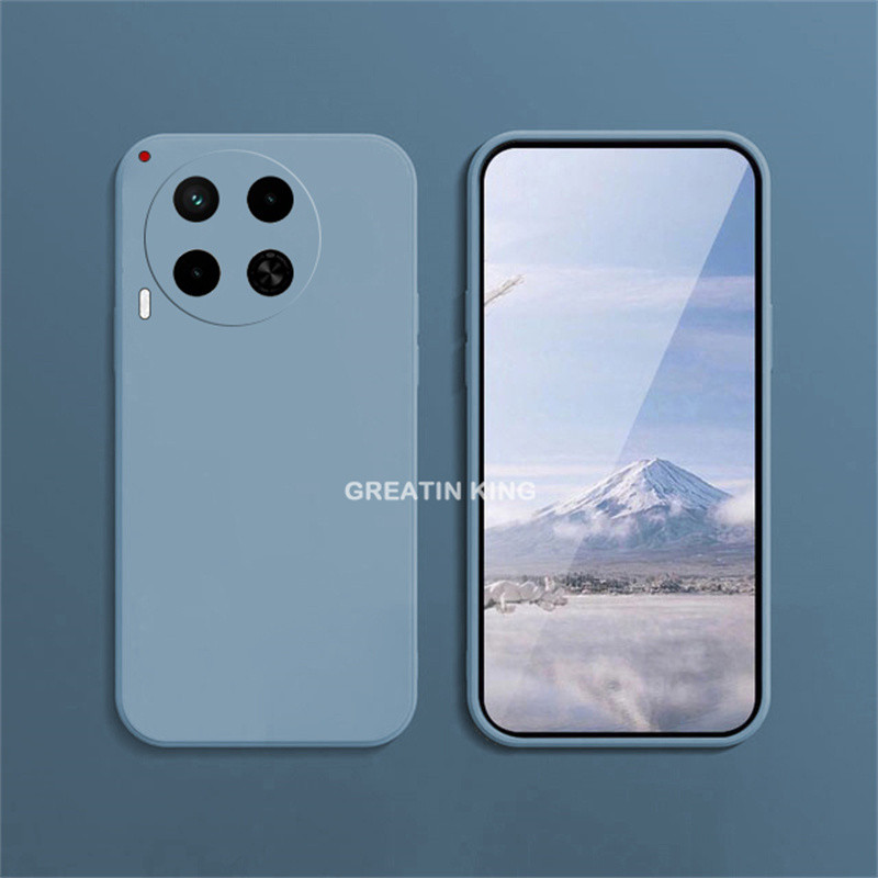 ปลอกอ่อนสําหรับ Tecno Camon 30 4G CL6 (5G) CL7 Camon 30S CLA5 30S Pro CLA6 กรณีสีทึบ Matte Soft TPU ซิลิโคนตรงขอบฝาครอบโทรศัพท์
