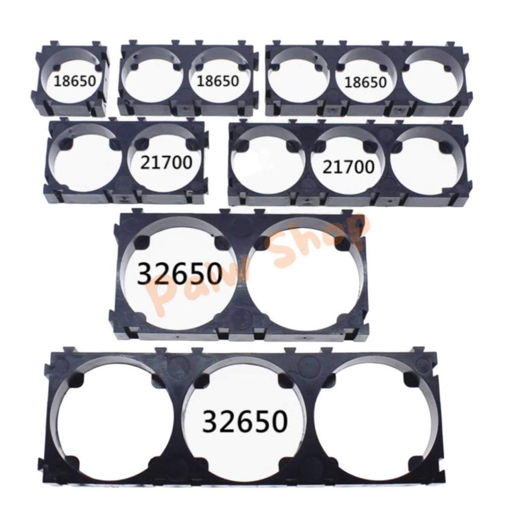 ชุดล่ะ 10 ชิ้น [พร้อมส่งจากไทย]รางประกอบแบต 18650/21700/32650​ ขนาด2-3ช่อง ราคาต่อ 10 ชิ้น