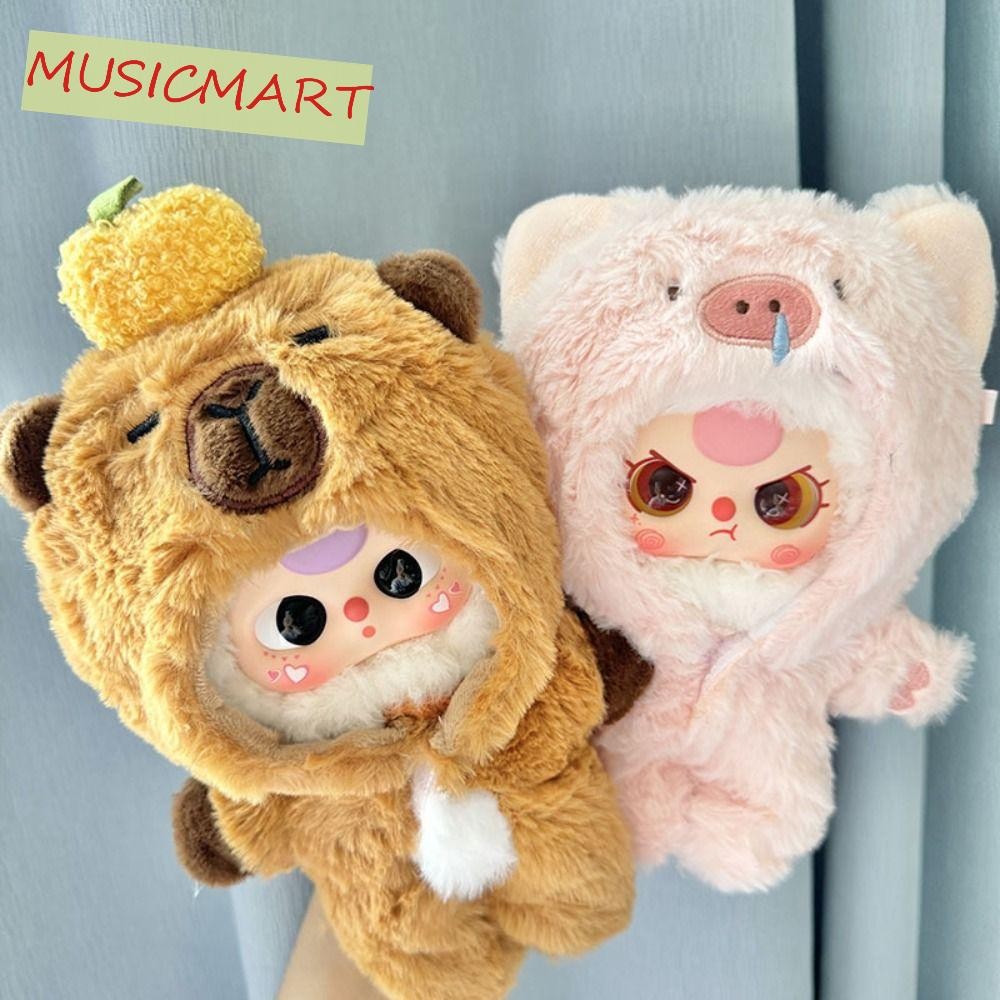 Musicmart Baby Three Doll Suit Set, Capybara Snot Pig 20cm Plush Dolls Clothes, Fashion Replacement DIY Baby Three V3 Series Handmade Doll Clothes Kids Girls