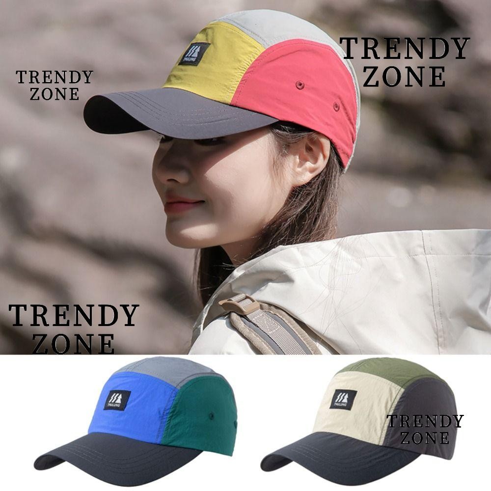Trendyzone หมวกทรงแหลม, หมวกเบสบอลปรับได้อินเทรนด์, หมวกกันแดดกันแดดแห้งเร็วขายร้อนกีฬากลางแจ้ง