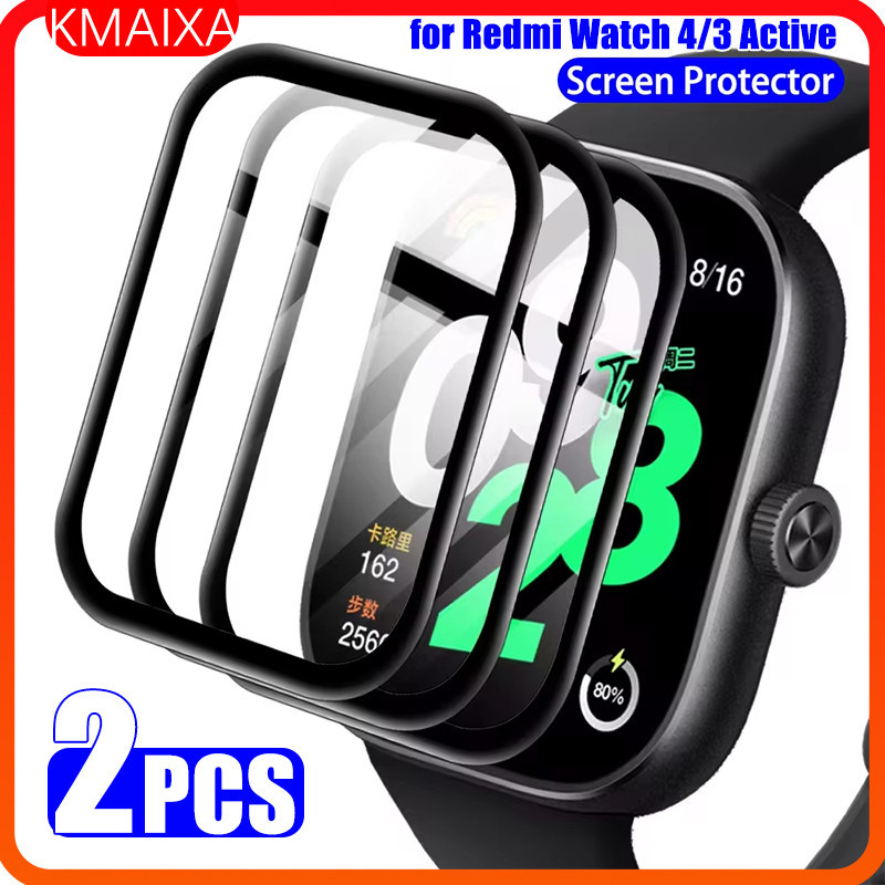 9d ฟิล์มกระจกนิรภัยนุ่มสําหรับ Redmi Watch 4 HD ป้องกันหน้าจอ Anti-Scratch สําหรับ Smartwatch Redmi Watch 3 Active ฟิล์มอุปกรณ์เสริม